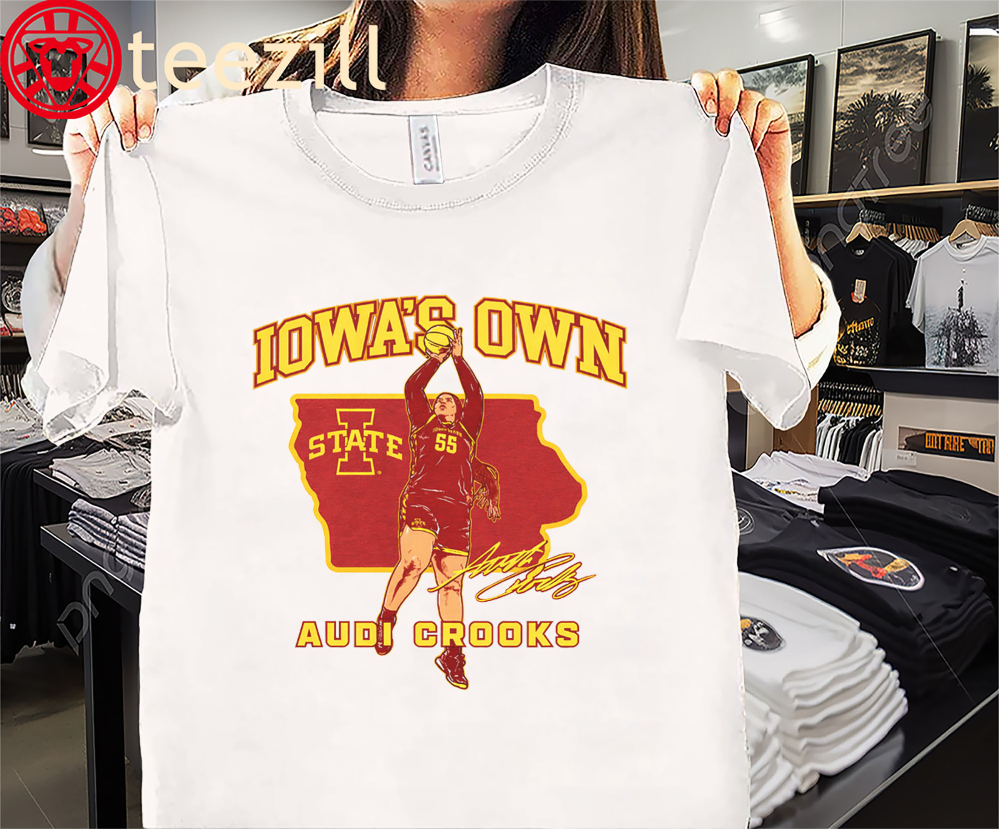Iowa OWN Audi Crooks State Star Shirt Iowa State Basketball Tees