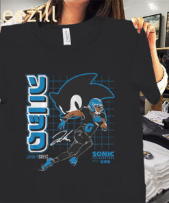 Jahmyr Gibbs Sonic the Hedgehog Shirt Detroit Lions Football Tee