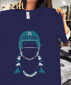 Macklin Celebrini - Tooth Necklace Shirt - San Jose Hockey Tees