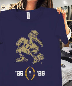Alternative view of Miami Football: 2025–26 College Football Playoff Tee Shirt