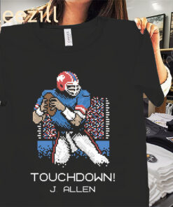 Most Valuable Pixels Touchdown J. Allen Shirt - Buffalo Bills Football Tee