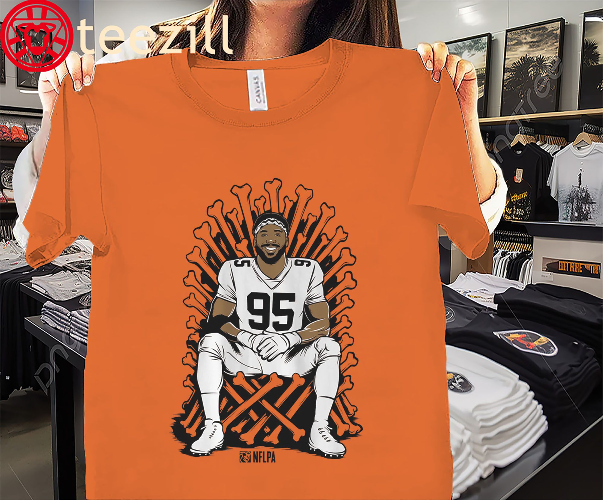 Myles Garrett Single-Season Sack King Shirt - Cleveland Football - Limited Edition