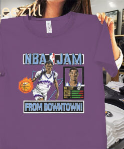 NBA Jam Jazz Ace Bailey From Downtown Shirt - Utah Jazz Basketball Tee