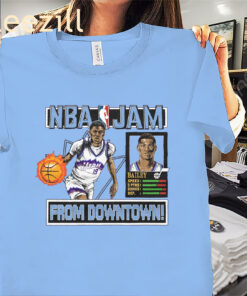 NBA Jam Jazz Ace Bailey From Downtown Shirt - Utah Jazz Basketball Tees