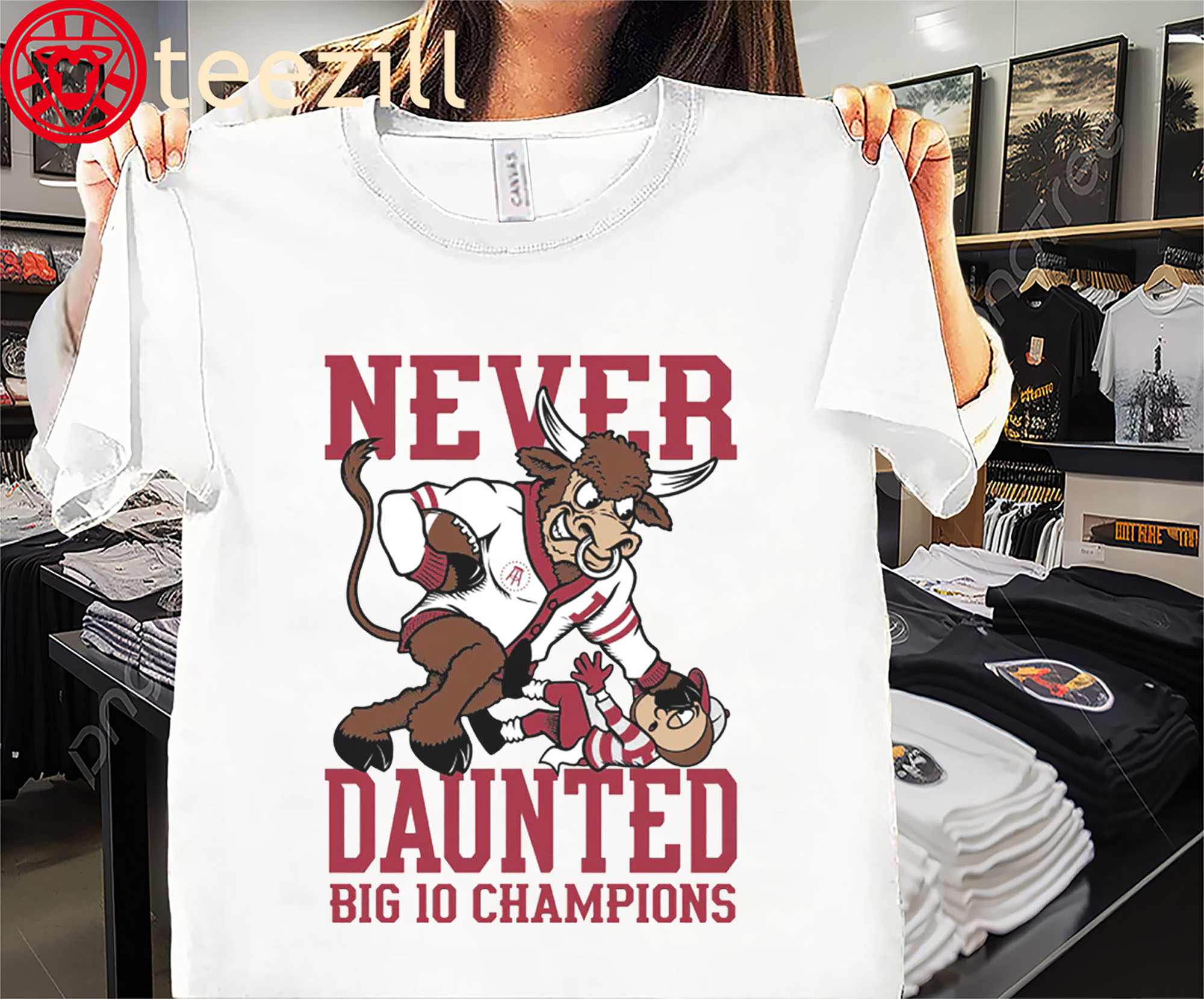 Never Daunted Big 10 Indiana Champions Shirt