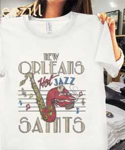 New Orleans Saints Hot Jazz – New Orleans Football Tee