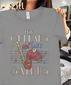 New Orleans Saints Hot Jazz – New Orleans Football Tees