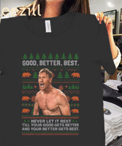 Official Coach Ben Johnson Good Better Best Ugly Xmas Shirt
