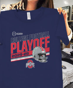 Ohio 2025 CFP Stripe Shirt - Ohio State Football Tees