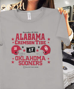 Oklahoma & Alabama '25 CFB Playoff 1st Round Matchup Shirt College Football Tees