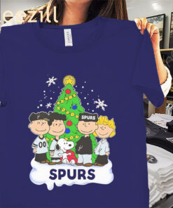 Peanuts San Antonio Spurs And Friends Christmas Premium Shirt