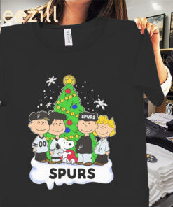 Peanuts San Antonio Spurs And Friends Christmas Premium Shirts