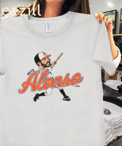 Pete Alonso Caricature Tee Shirt - Baltimore Baseball Fans