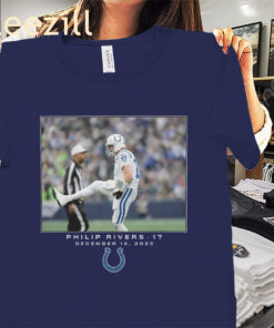 Philip Rivers NFL Flash Features Week 15 T-Shirt Indianapolis Colts Football Tee