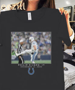 Philip Rivers NFL Flash Features Week 15 T-Shirt Indianapolis Colts Football Tees