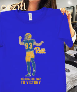 Pitt Trey Butkowski Kicking Our Way to Victory Shirt - Pittsburgh Football Tees