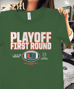 Play First Round Winner 2025 Miami Hurricanes Football Shirt