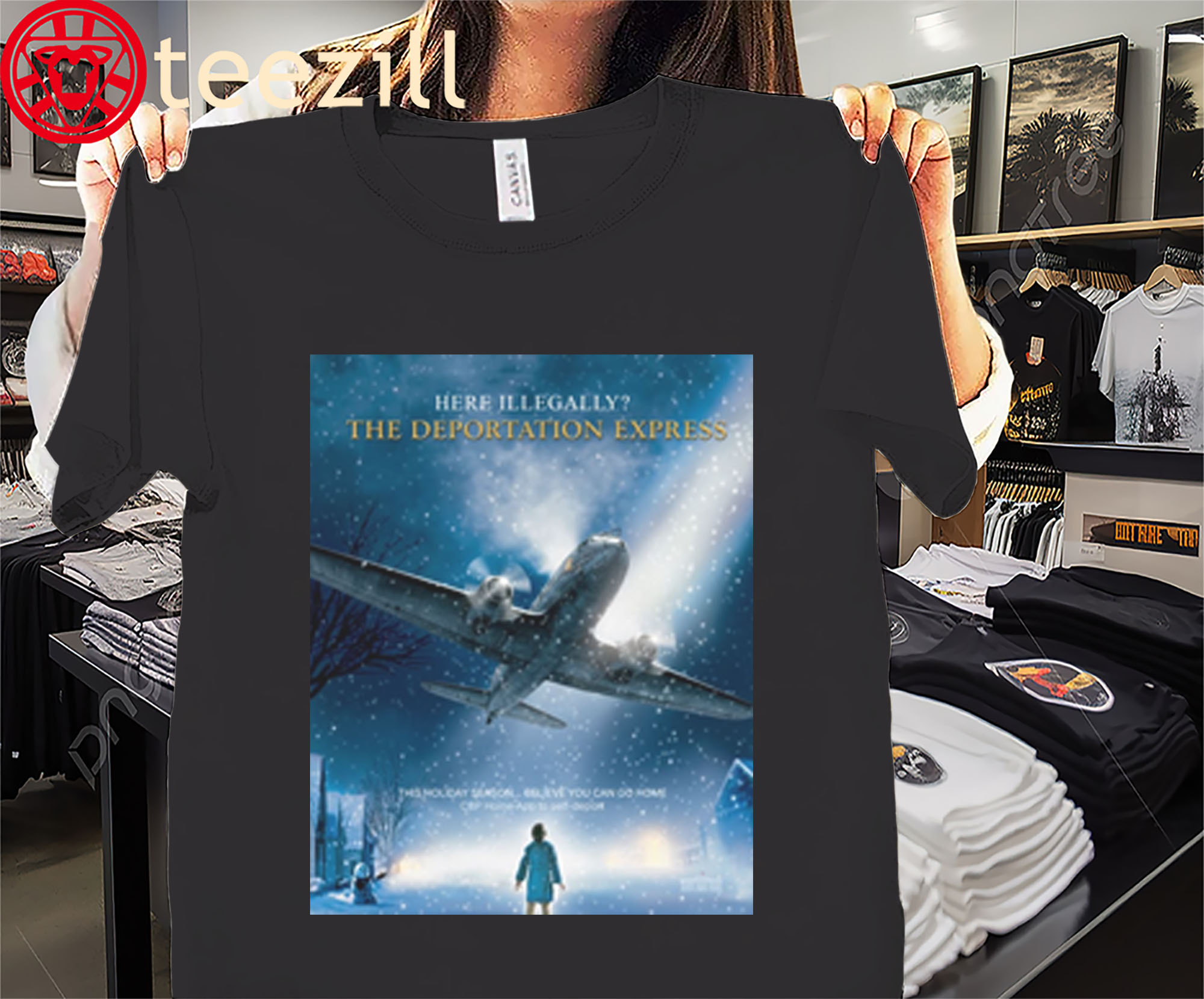 Posters Official Here Illegally The Deportation Express CBP Home Shirts