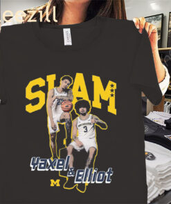 Posters Yaxel & Elliot Remix Heavy Shirt Michigan Basketball Tees