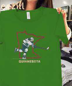 Quinn Hughes Quinnesota Minnesota Wild Hockey Classic Tee Shirt