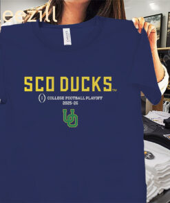 Sco Ducks Oregon Football 2025 CFB Playoff Shirts