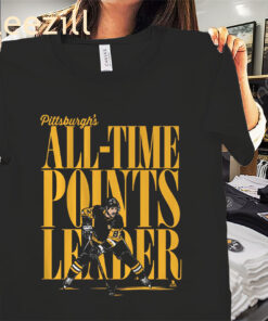 Sidney Crosby Pittsburgh All-Time Points Leader Shirt Pittsburgh Hockey's Tee