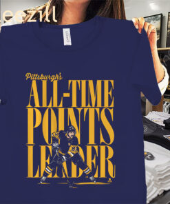 Sidney Crosby Pittsburgh All-Time Points Leader Shirt Pittsburgh Hockey's Tees