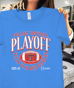 Texas 2025 CFP Curve Shirt - Texas Tech Football Tee