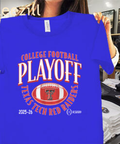 Texas 2025 CFP Curve Shirt - Texas Tech Football Tees