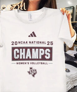 Texas A&M Aggies Women's Volleyball National Champions 2025 Logo Shirt