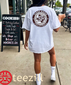 Texas A&M Aggies Women's Volleyball National Champions 2025 Logo Tee