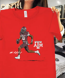 Texas A&M Superstar Pose Shirt - Marcel Reed Football Tees