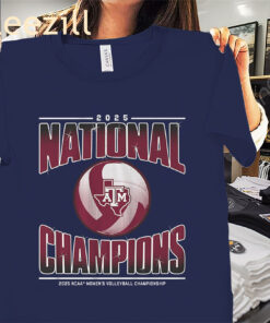 Texas A&M Volleyball '25 National Champs Logo Premium Shirts