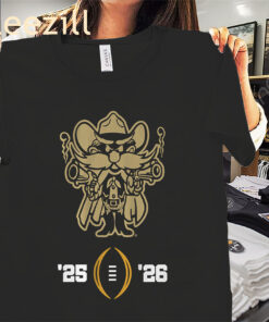 Texas Tech Football 2025-26 College Football Playoff Tee Shirt