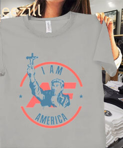The America First Crucifix Shirt Nick Fuentes Tees