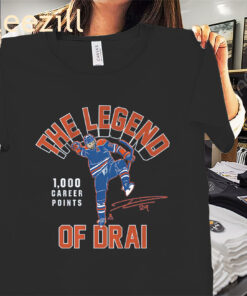 The Legend of Drai 1,000 Points Shirt – Edmonton Oilers Hockey Tees