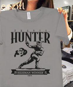 Alternative view of Travis Hunter Heisman Trophy Shirt – Colorado Football Tee
