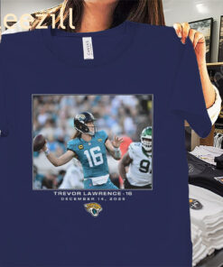Trevor Lawrence NFL Flash Features Week 15 Shirt Jacksonville Jaguars Football Tees