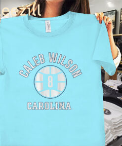 UNC Caleb Wilson Name Number Ball Shirt UNC Basketball Tee