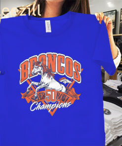Vintage Denver Broncos Super Bowl 50 Champions Shirt