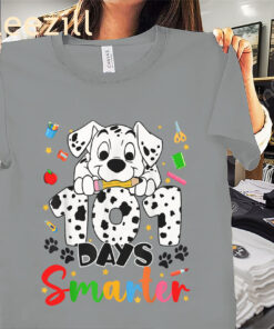 101 Days of School Dog 100th Days Tee Shirts