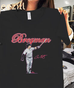 Alex Bregman Chicago Slugger Swing Shirt - Chicago Cubs Baseball Tees
