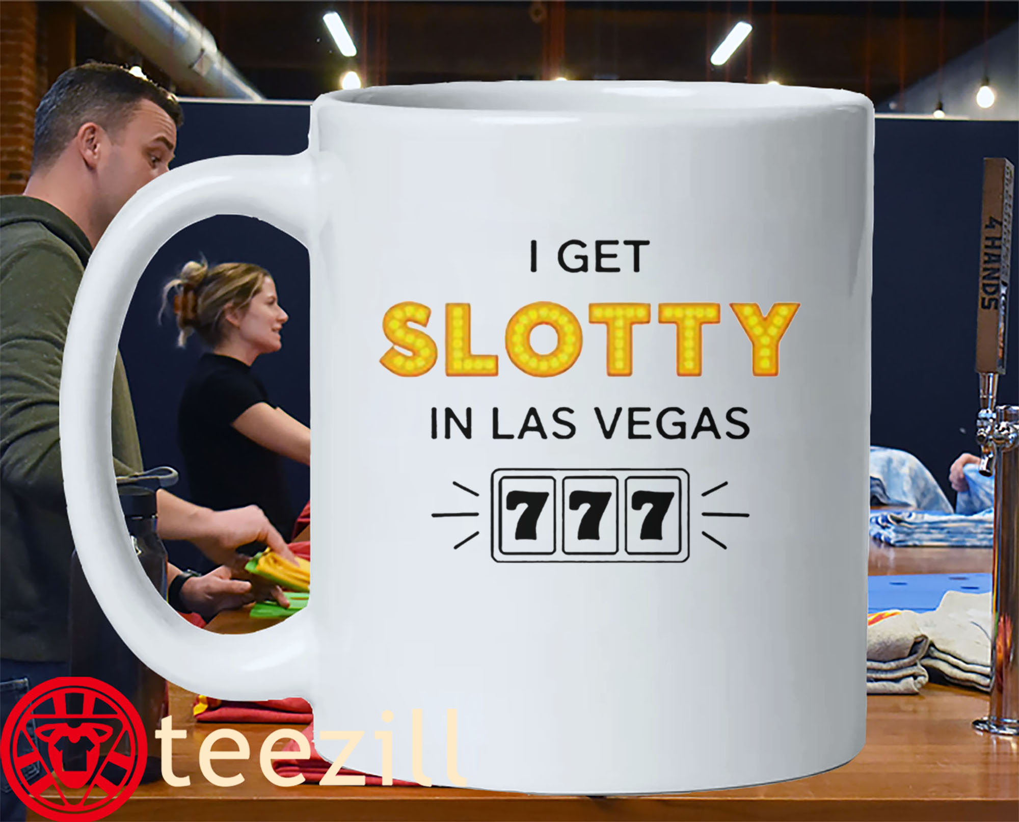 America I Get Slotty In Las Vegas Mug