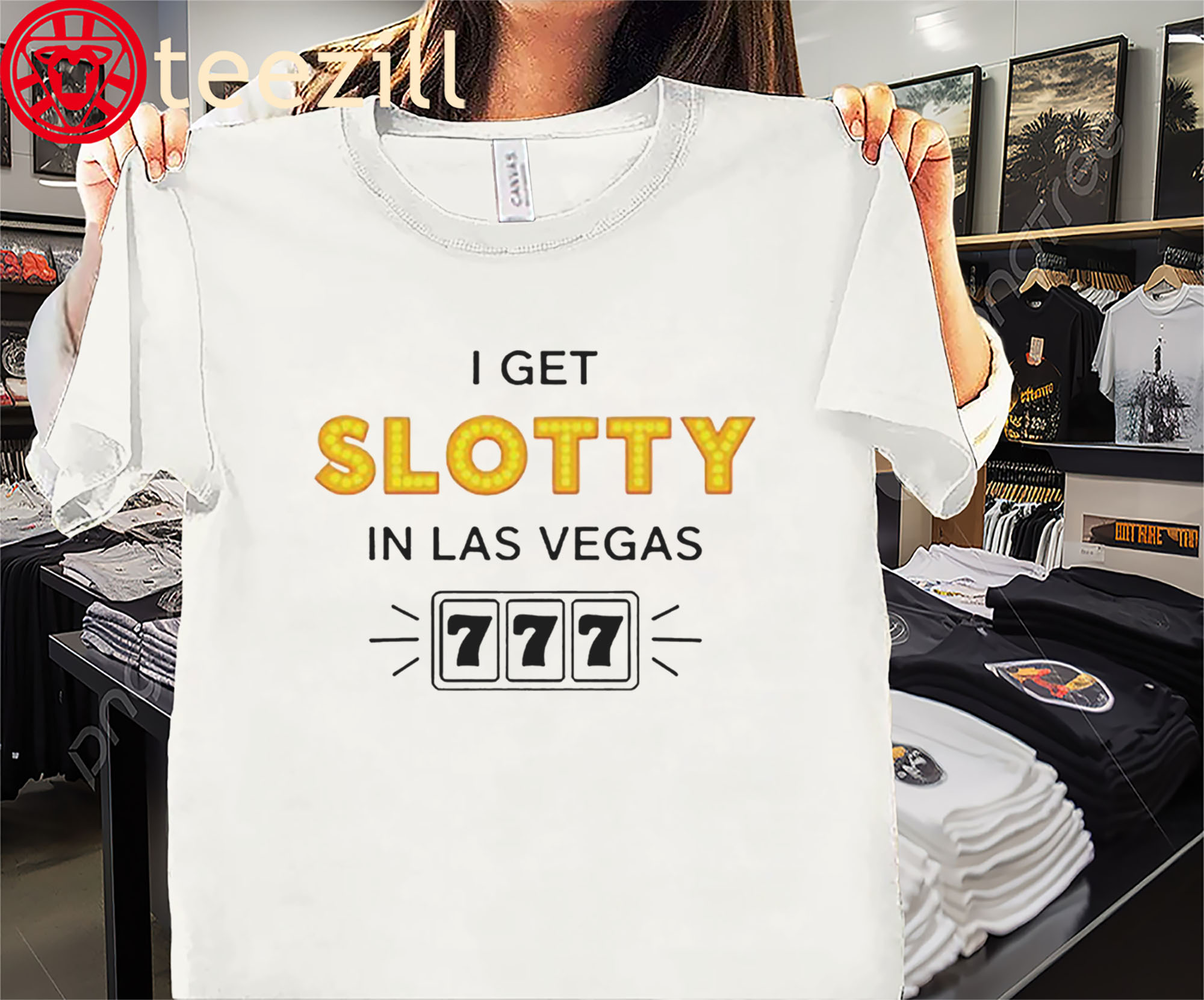 America I Get Slotty In Las Vegas Shirt