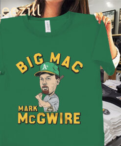 Big Mac Mark McGwire Oakland Athletics Tee Shirt