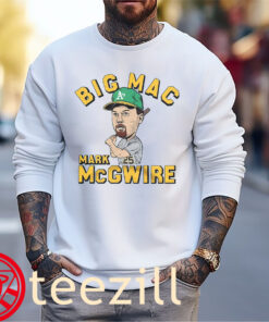 Big Mac Mark McGwire Oakland Athletics Tee Shirts