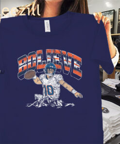 Bo Nix Bolieve Shirt - Denver Broncos Football Tees