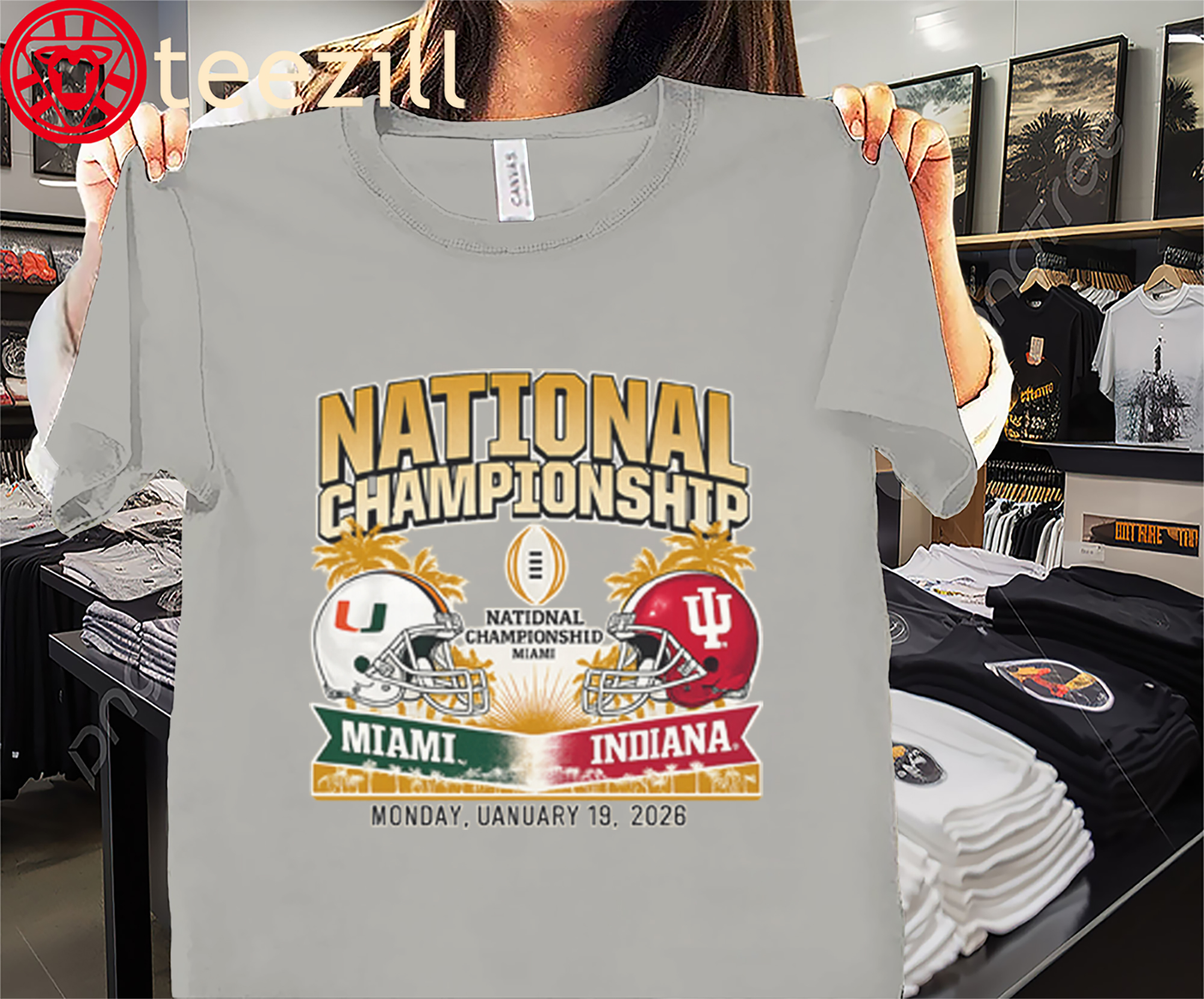 CFP National Championship Matchup Shirt - 2026 College Football Tees