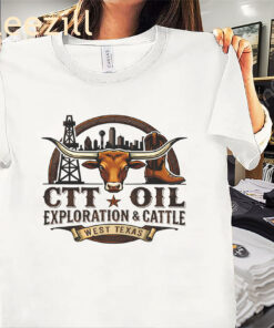 CTT Oil Exploration and Cattle T-Shirt - Workwear & Ranch Lifestyle Tee