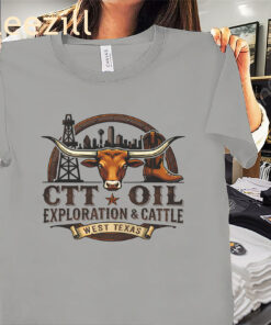 CTT Oil Exploration and Cattle T-Shirt - Workwear & Ranch Lifestyle Tees